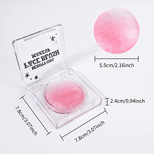 Kyda Pink Blush Powder, Pink Face Highlighter Baked Blush thumb #6