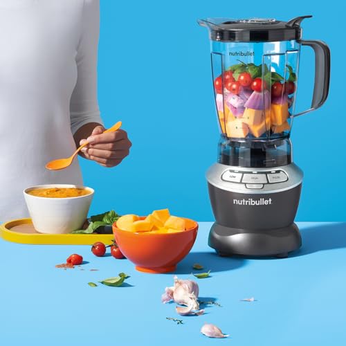 nutribullet Hot and Cold Blender - Full Size 1.6L Jug Blender - Includes Powerful 1000W Base, Pitcher Lip & Vented Lid Cap, Pusher & 1.6L Blender Pitcher - Blends Frozen Fruit, Ice, Nuts & Vegetables - Image 4