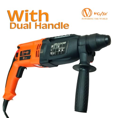 Image of VOLTZ VZ-RH26 Rotary Hammer with 3 Modes, 1300W, Copper Armature, SDS Plus Chuck :26 mm, 950 RPM, Impact Energy 3J with Vibration Control Selector with Forward /Reverse Switch