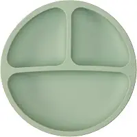 Buba Pratinho Em Silicone Com Ventosa Verde