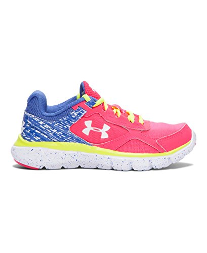 Under Armour Kids Girl's UA GPS Velocity RN GR (Little Kid) Harmony Red/Mirror/White Athletic Shoe