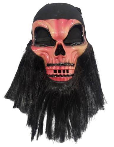 Image of BookMyCostume Scary Face Mask Collection | Horror Ghost, Skeleton, Devil & Dracula Vampire, Bearded Horror | Spooky Mask for Halloween & Theme Parties | Adults