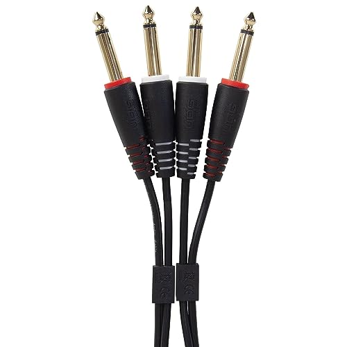 UDG Audio Cable Set 1/4'' Jack - 1/4'' Jack Black Straight 3m - Image 2