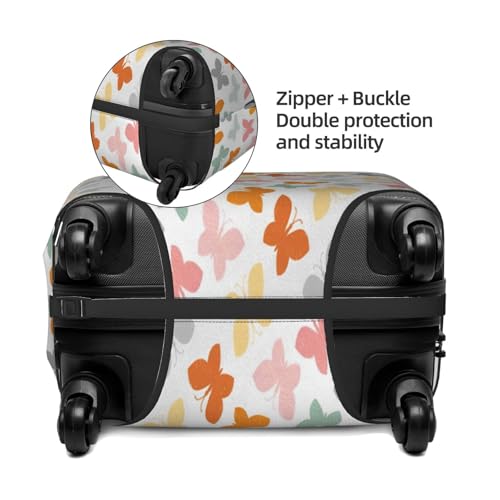 Butterfly Animal Spring Luggage Cover for Suitcase, Suitcase Cover Protector Fit 29-32 Inch Luggage Travel Accessories, XL4