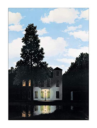 Vestin Stampa in Poster o Tela Canvas 100% QUALITà ITALIA - Magritte - Lempire des lumieres - effetto Dipinto Idea Regalo Casa quadro cucina stanza da letto soggiorno (POSTER, 60X83 CM)