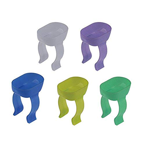 Easyinsmile Disposable Dental Prophy Rings Mixing Cups Finger Dappen Dish Mixed Color