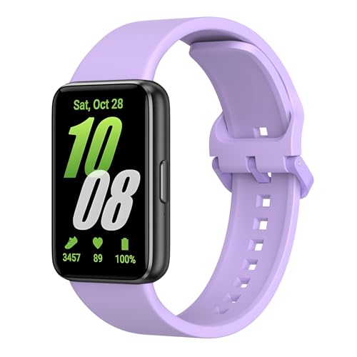 Image of Tobfit Strap Compatible for Samsung Galaxy Fit 3 (Watch Not Included), Flexible Premium Adjustable Watch Band for Galaxy Fit3 2024 SM-R390 Men & Women