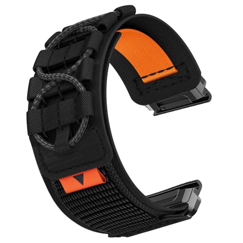 YOOSIDE Lightweight Nylon Watch Strap for for Garmin Fenix 8 47mm / epix Pro 47mm / Instinct 3 45mm