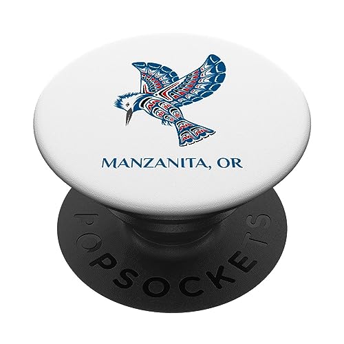 Manzanita Oregon Nativo Americano India Kingfisher Bird PopSockets PopGrip Intercambiable