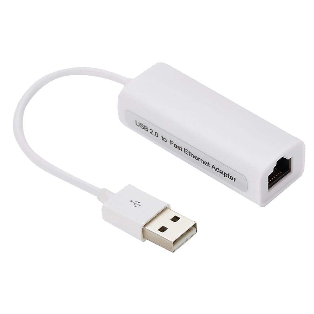 Grimmstr Network Card USB Type-C to Rj45 100M Driver- Network Card Converter Network Cable Adapter Ethernet Adapter Easy Install B, White, 500455110A1