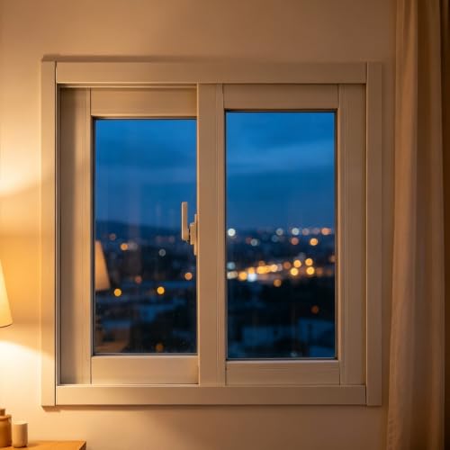 Ventana de baño con marco de aluminio y vidrio templado para sótanos y zonas húmedas 8