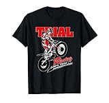 Esta camiseta de trial es perfecta para todos los niños y niñas grandes y pequeños y para los aficionados al trial en moto y a la destreza en el motociclismo.