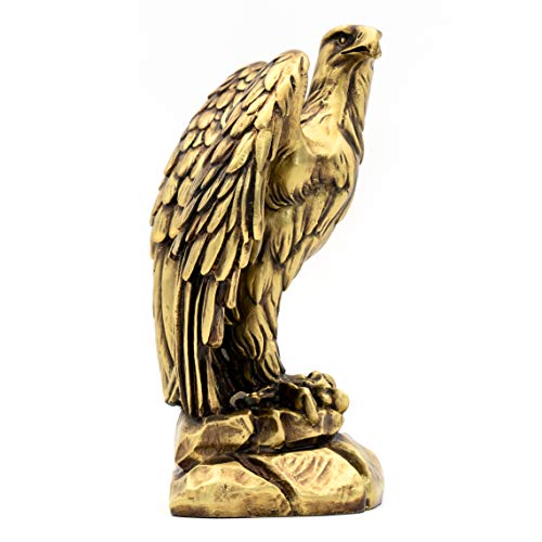 Estatua de águila placas de bronce 9.5 in miniatura 6