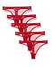 Produktbild Amazon-Marke: Iris & Lilly Damen Tanga aus Netzstoff, 5er-Pack, Red (Scooter), M, Label: M