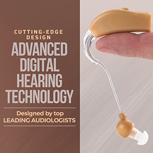 Medca Rechargeable Ear Hearing Amplifier - Sound Amplifier With Rapid Charger - Skin #TOP6