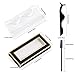 175 Pieces Lash Packaging Wholesale, Include 30 Empty Eyelashes Packaging Box, 30 False Lash Trays, 15 Eyelash Tweezers and 100 Eyelash Brush Mascara Wands Disposable (Black)