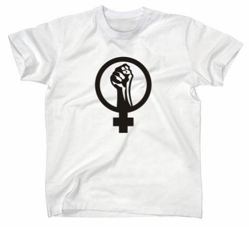 Styletex23 Shirtzshop #2 Feminism Guerilla Anarchie - Maglietta bianco S