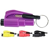 Wellz 緊急脱出用ハンマー シートベルトカッター レスキューハンマー ポンチタイプ キーホルダー