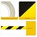 YUNWEIXU Duct Tape Black & Yellow, Premium Heavy Duty Waterproof & Tear-Resistant Tape, Strong Adhesive for Home Repair, Packing, Craft, Automotive & Industrial Use, No Scissors Needed