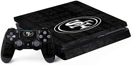 Skinit Decal Gaming Skin Compatible with PS4 Slim Bundle - Officially Licensed NFL San Francisco 49ers Large Logo Design
