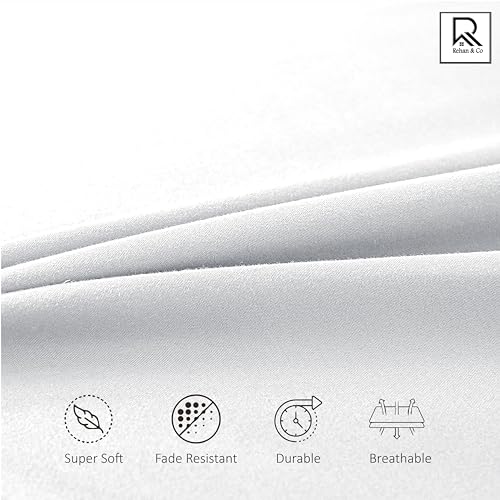 Drap-housse blanc en microfibre brossée supérieure super king size - 5