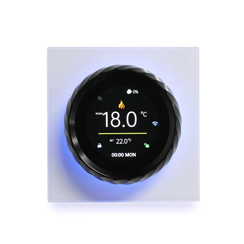 Termostato wifi inteligente con Alexa/Google Home, modo ecológico, programación semanal, termostato de calentamiento de agua, integración Tuya app/Smart Life