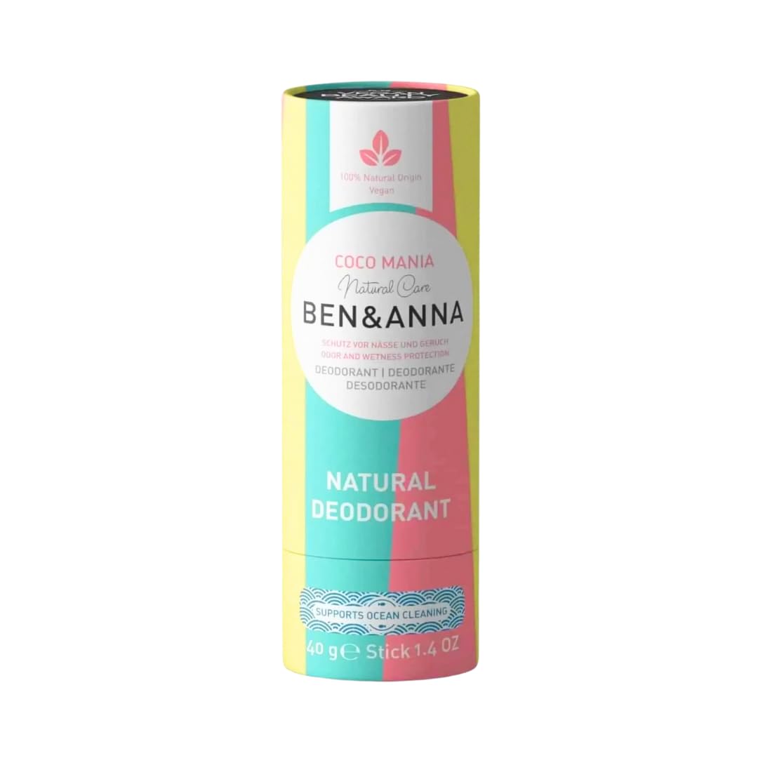 Ben & Anna Soda Deodorant Paper Tube - Coco Mania 1.41 oz