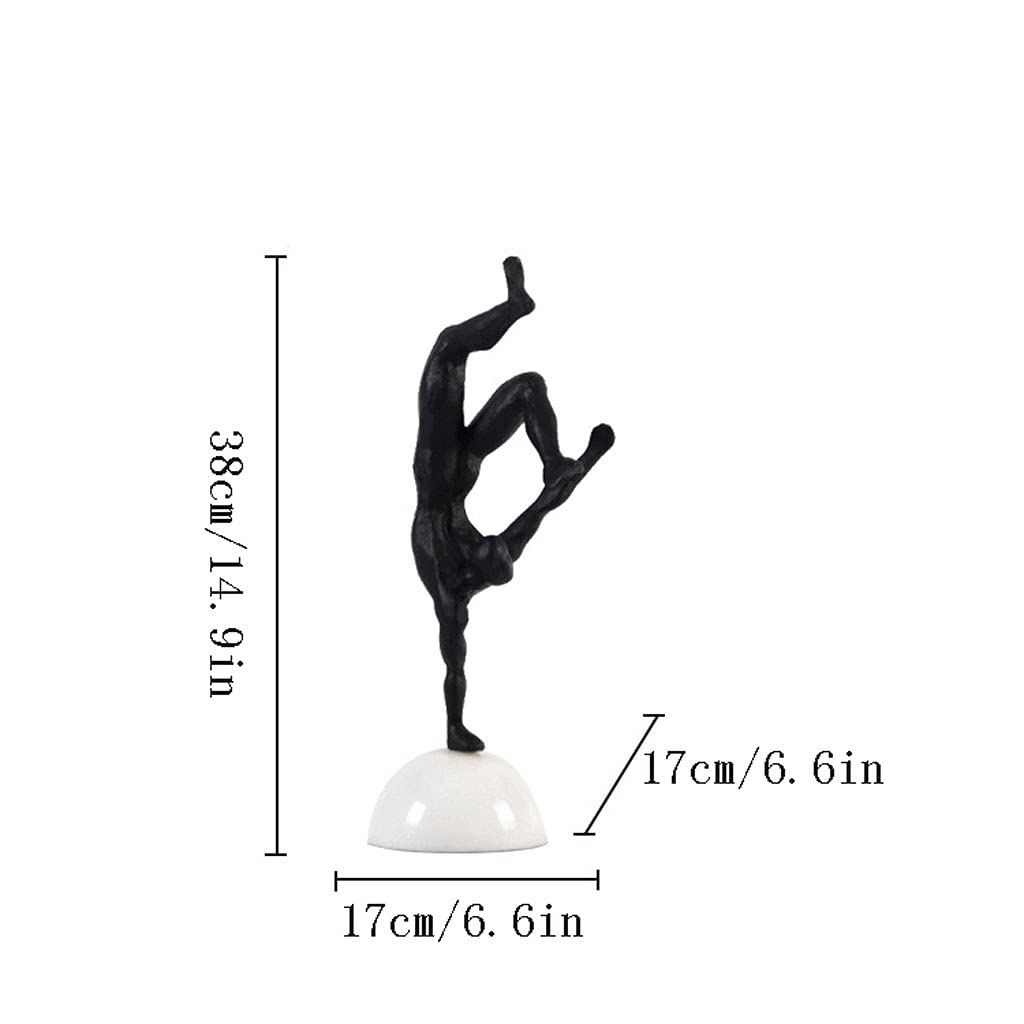 Sculpture Kreatywny Dekoracje Desktop Nowoczesny salon Stół Odwrócony Czarne Dekoracje Nordic Styl Dekoracje Desktop Statue