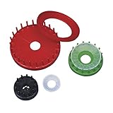 Rayher moule paille kit fabrication étoiles de noël 3pcs silicone rouge, 8939000, Coloré