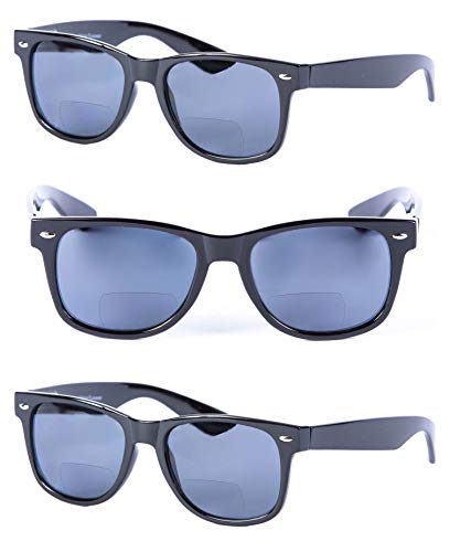 Bifocal Reading Sunglasses for Men and Women - Outdoor Sun Readers with Spring Hinges & UV400 Protection (3 pack) - Main Image