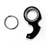 Schwarz Schlüsselbund-Spinner-Fidget-Spielzeug mit Schlüsselring, Lustig Fingerdrehender Schlüsselanhänger Tragbares Schlüsselspielzeug für Teenager Erwachsene Männer Frauen Fingerübungen