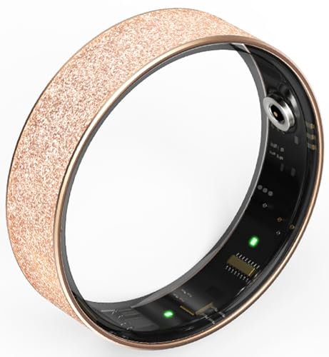 CNBRO Smart Ring for Women Ladies Fitness Tracker Heart Rate Monitor Sleep Tracker Health Ring Step Counter Calories Waterproof Fashion Smart Rings for Android iOS Phones