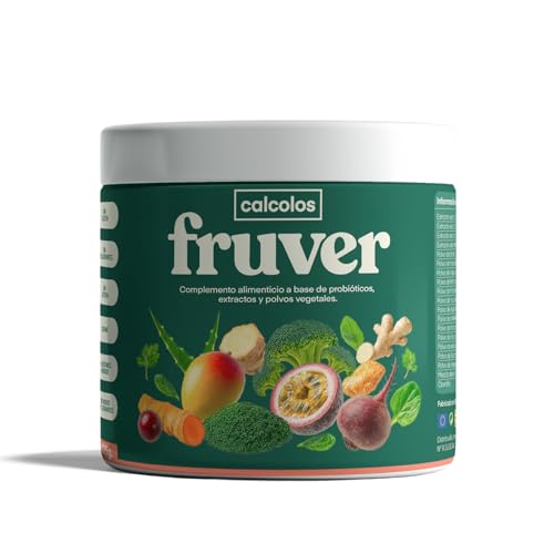 Fruver Super Greens en Polvo – Jugo Verde con 19 Superalimentos Naturales | Spirulina, Cúrcuma, Aloe Vera y Probióticos | Digestión Ligera, Energía y Vitalidad | Sin Azúcares Añadidos
