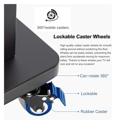 Soporte móvil para TV universal de 32-65 pulgadas miniatura 6