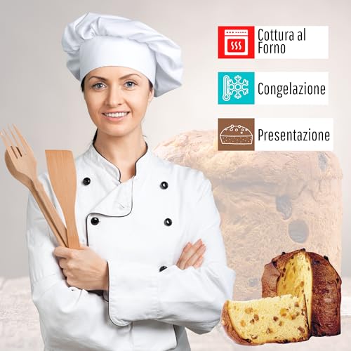 FAH FAMILY AT HOME Panettone Mold 500g, 20pcs, Professional Natural Pure Cellulose Paper Forms for Baking Paska Kulich - Image 3