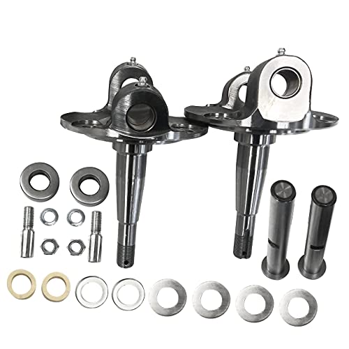 Straight Axle Round Spindles With Installed Bushings and King Pins For 1928-1948 Ford F1 F2 F3 F4 Taunus Anglia Prefect Model A 1/2 Ton 3/4 Ton Pickup Super Deluxe