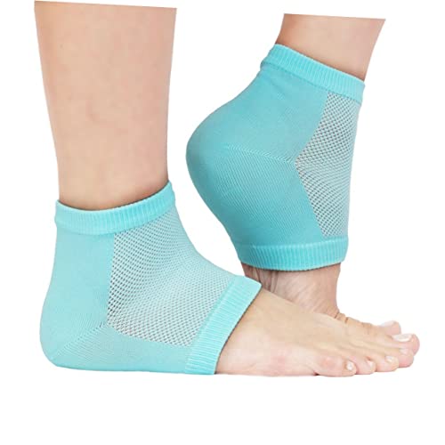 VICASKY Vented Heel Sleeves Moisturizing Foot Masks for Dry Cracks Toe Recovery Socks Fatty Acids Random Color