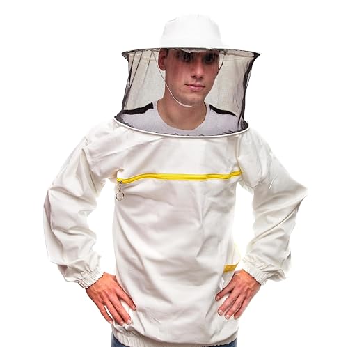 BEEART Tuta Apicoltore Bianca XL con Cappello