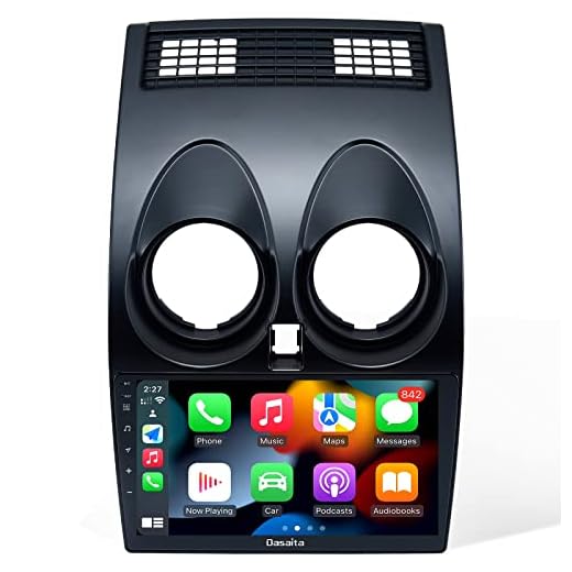 Dasaita Bilradio med Navi för Nissan Qashqai J10 2008 2009 2010 2011 2012 2013 2014 Carplay Android bil Bluetooth 1 Din stereo DSP WiFi GPS 4 g 64 g 9 tum HD 1280x720 Android 10.0 Navigg Verktyg
