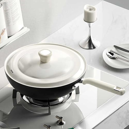 Wok de hierro sin recubrimiento, 28 cm, fondo plano miniatura 5