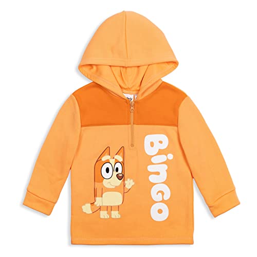 Image of Bluey Boys' Fleece Quarter-Zip Hoodie Toddler to Big Kid