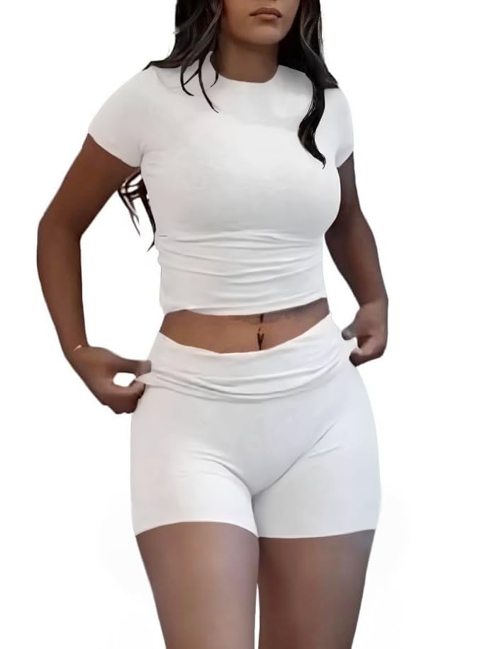 Image of Nimsruc Two Piece Lounge Sets For Women short sets
