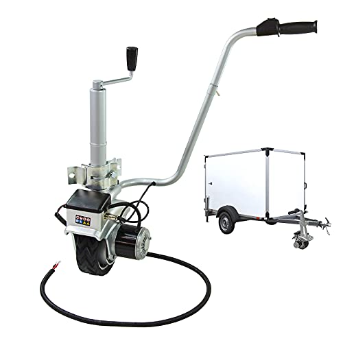 DEMA PKW Elektro Anhänger-Stützrad mit Elektrischem Antrieb 12V – Rangier-Stützrad für...