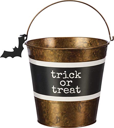 Primitives by Kathy Halloween Tin Buckets Set of 2