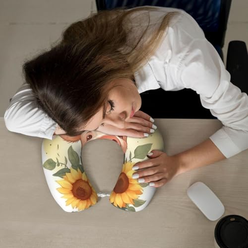 Almohada cervical de espuma viscoelástica para viaje miniatura 6