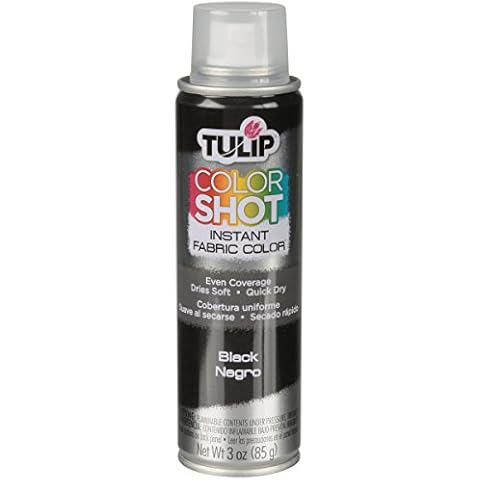 Tulip ColorShot Instant Fabric Spray Color 3oz. Black Cover