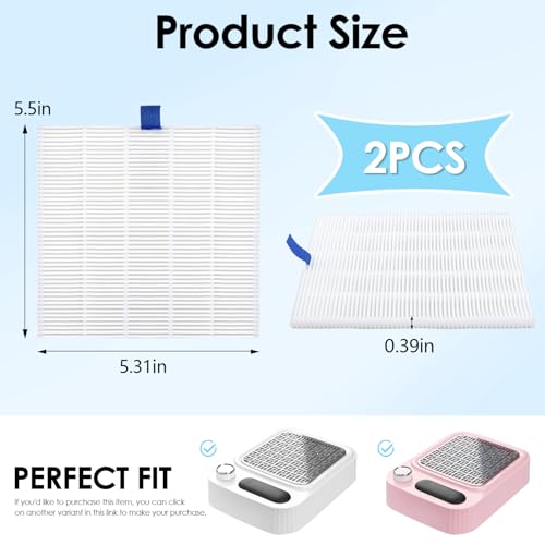 Filtros Reutilizables para Recolector de Polvo de Uñas 2 Pack miniatura 5