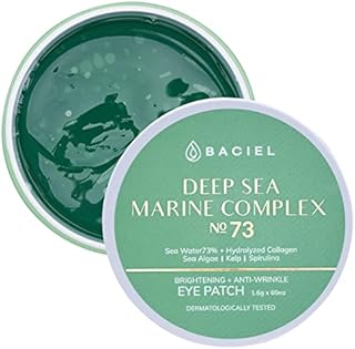 BACIEL - Deep Sea Marine Complex 73 Eye Patches 60pcs | Korean Skin Care | Under Eye Mask | Puffiness | Darkcircle | Wrinkle | Cooling | Collagen
