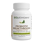 BIOptimizers Probiotic Breakthrough – Lactobacillus Plantarum OM Probiotics & Prebiotics Health Supplement for Gut, Digestive & Immune Support Probiotics for Women Men Elderly– 30 Vegan Capsules