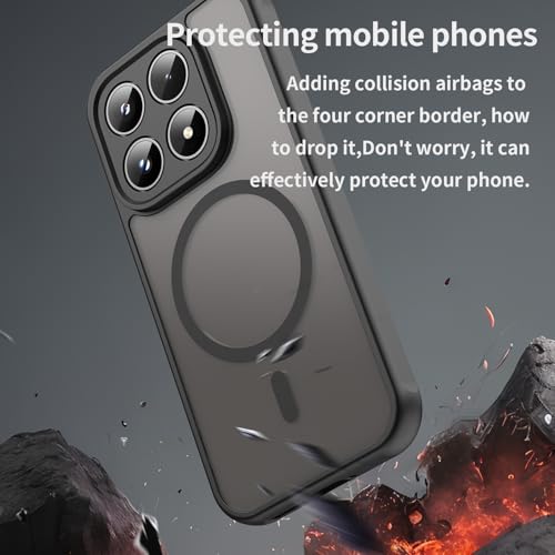 Image of for Xiaomi 17 Magnetic Case Anti Drop PC + TPU Phone Cover - Black